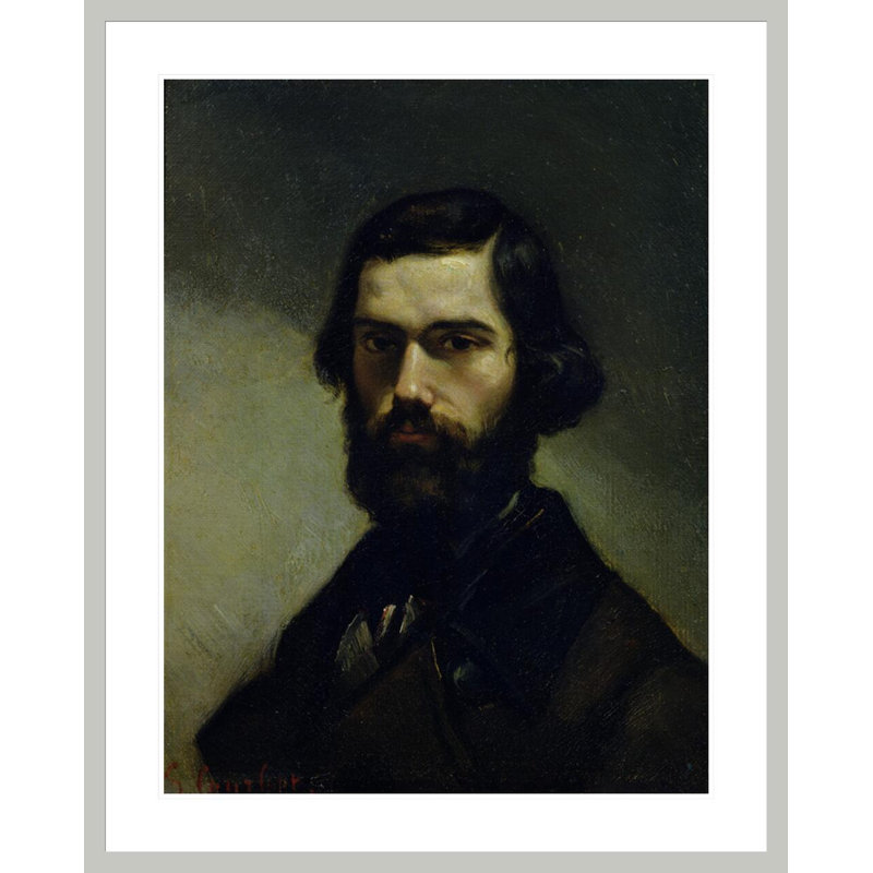 «Portrait of Jules Valles» par estampe numérique encadrée, H 41,5 po x l 33,45 po