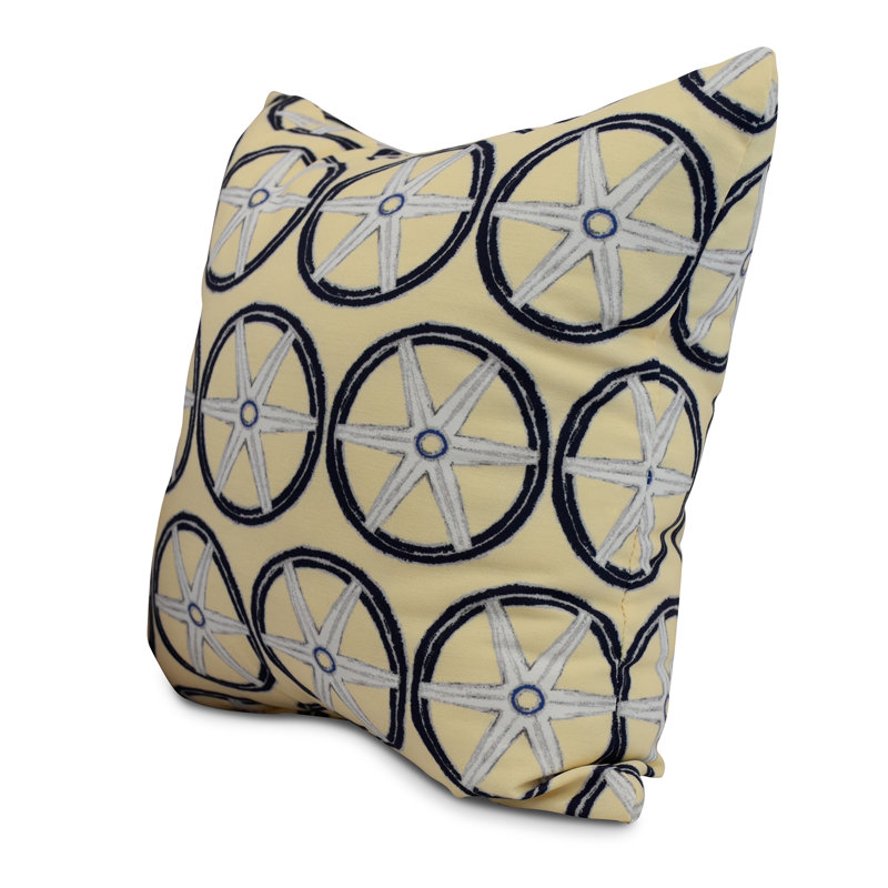 Housse et insert de coussin carré Nantucket, Jaune, 18 po x 18 po