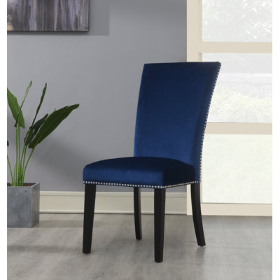 20'' H Velvet Upholstered Dining Chair