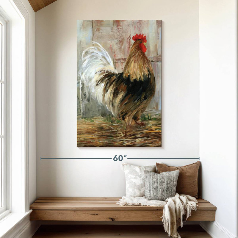 Brampt Farmhouse Rooster Profile, 48" H x 32" W