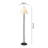 57'' Black Traditional Floor Lamp