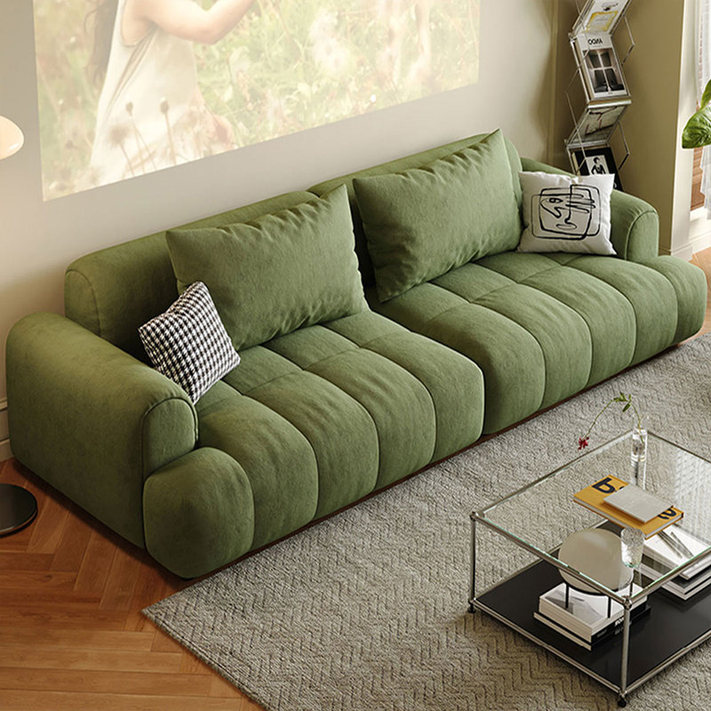 Coussin modulaire 100% polyester, Vert, H 29,92 po x l 82,68 po x P 40,55 po, 2