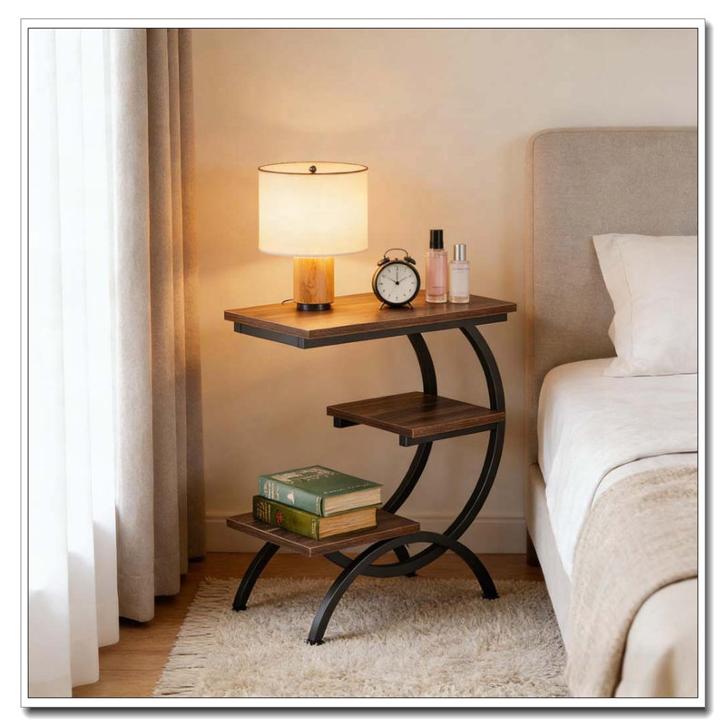 End Table,C-Shaped Side Table