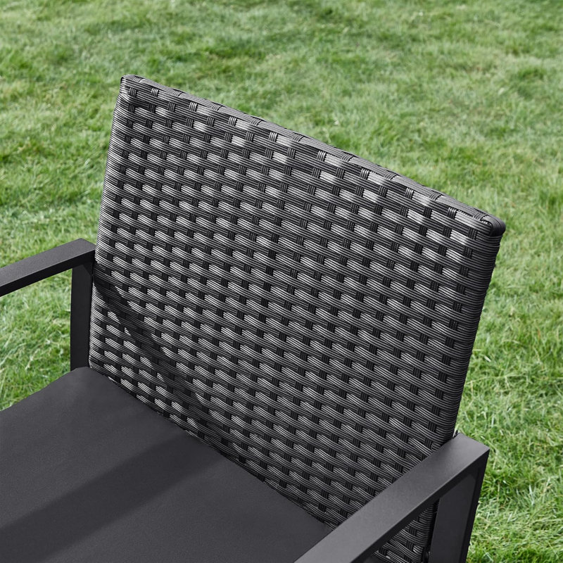 Wicker 2 - Person Garden Lounge Set with Cushions