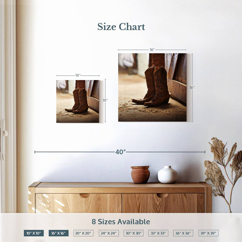 Lelar Barn Cowboy Boots, 10" H x 10" W