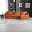Canapé modulaire en L avec piédestal amovible de style moderne-1324038827