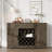 Coffee Bar Cabinet With Storage And Wine Rack, Glass Holder And 2 Drawers, Buffet Console Sideboard For Kitchen Dining Room