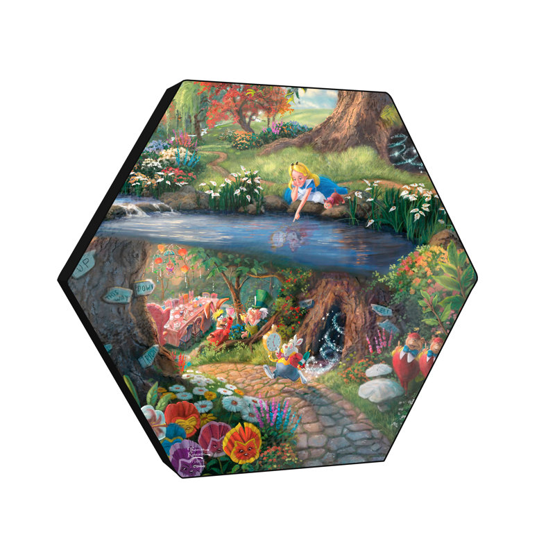 Disney (Alice au pays des merveilles 2), impression sur bois