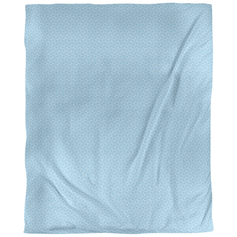 Housse de couette Katelyn Elizabeth, Housse de couette pour très grand lit, Bleu ciel / blanc, Microfibre