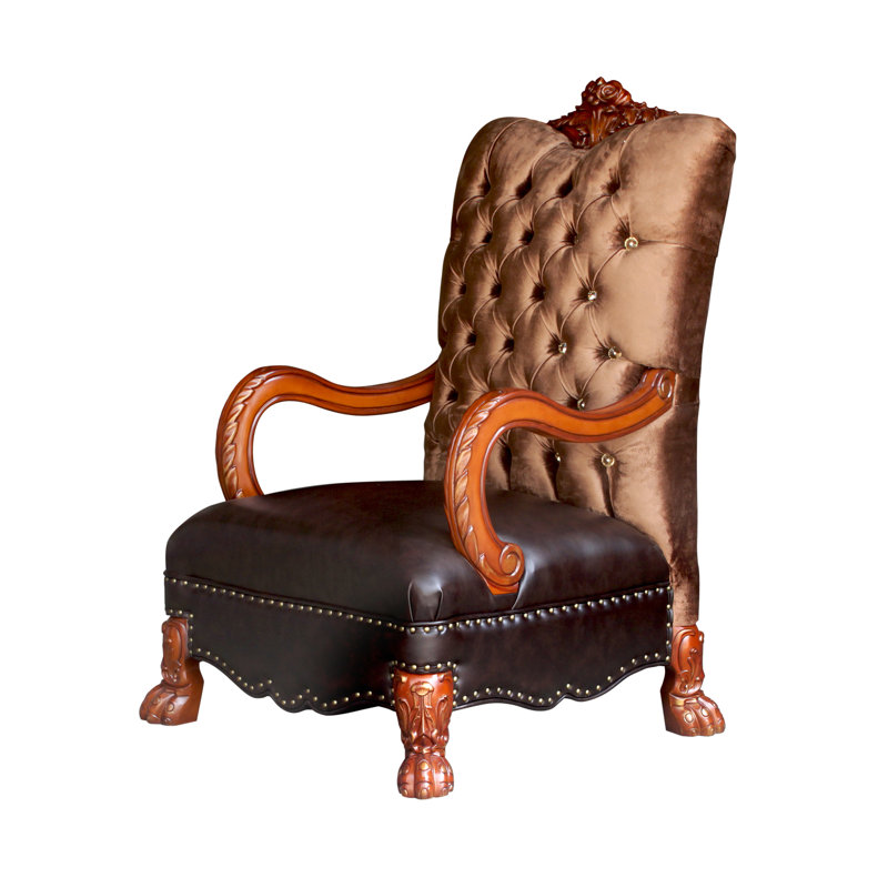 Chaise d'appoint capitonnée Adison