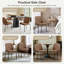 Chaise de salle à manger Angelick avec structure en métal-1187449137