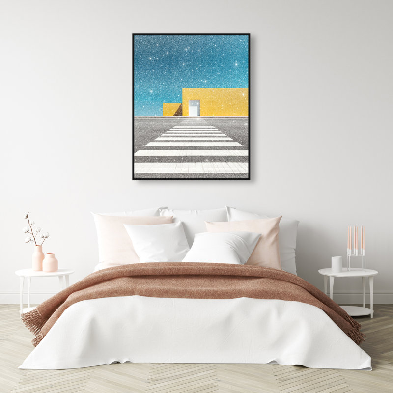 Hue Crossing II Print by Oliver Gal, 25"H x 21"W, Black Floater Frame