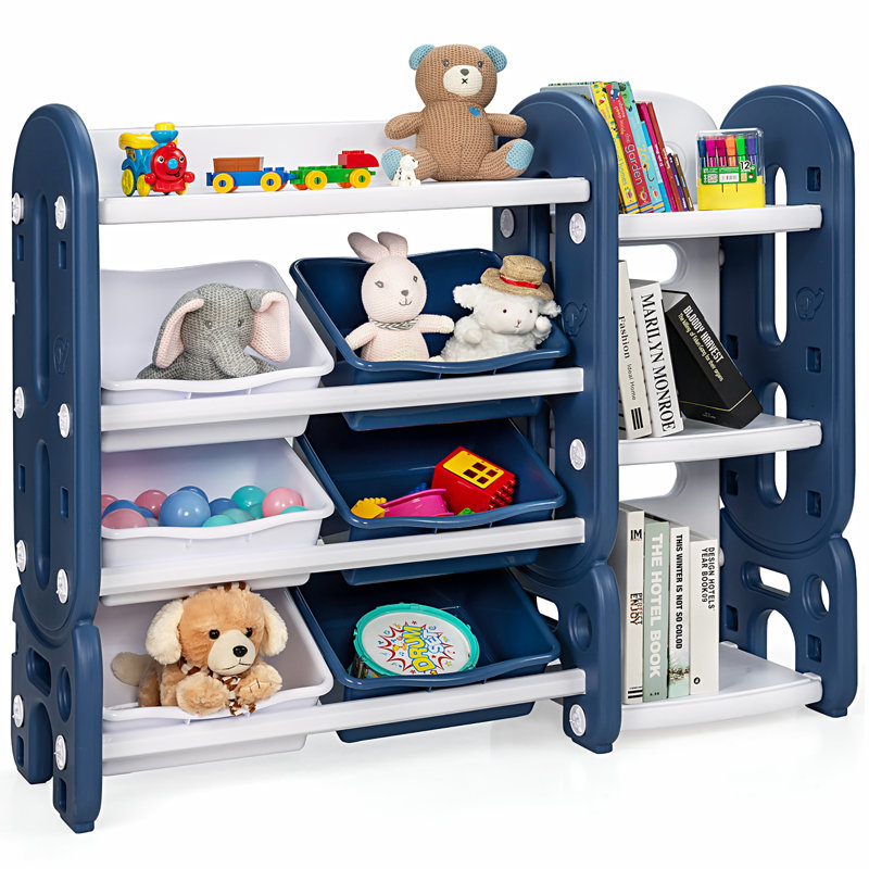 Arwood Toy Organizer, Blue/White