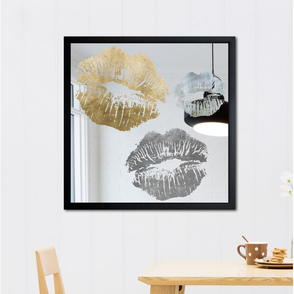 Luxury Kiss by Oliver Gal - Single Picture Frame Graphic Art on Glass