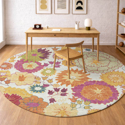 Tapis floral lavable à la machine de qualité supérieure Mayfield
