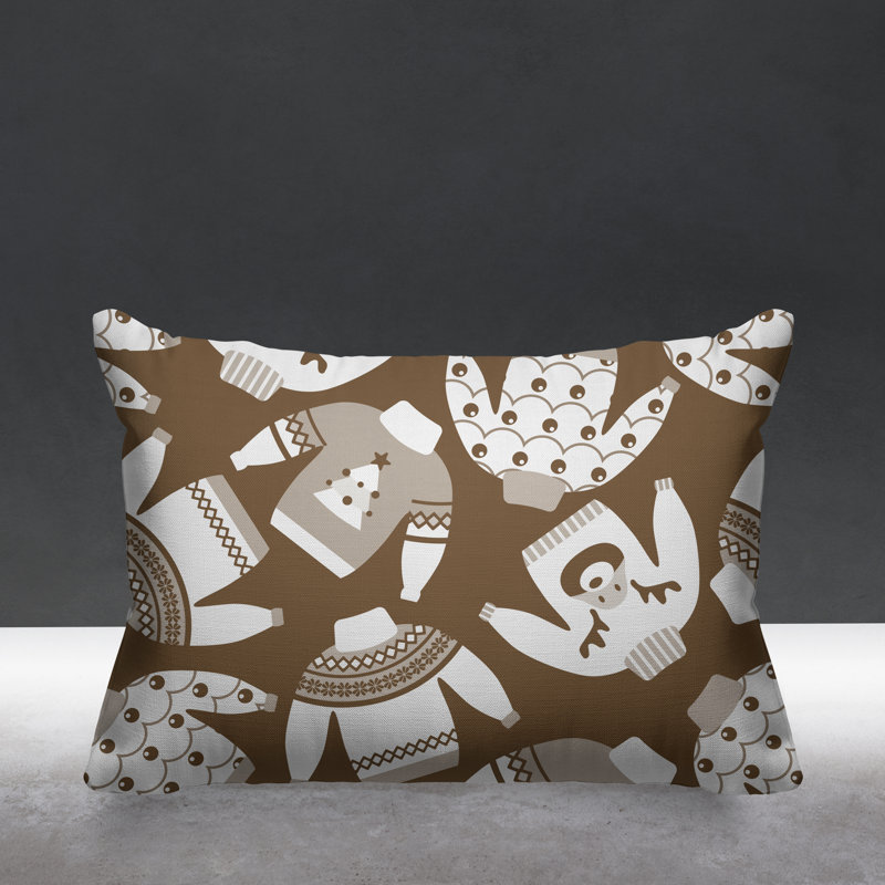 Coussin décoratif intérieur / extérieur Christmas, Beige