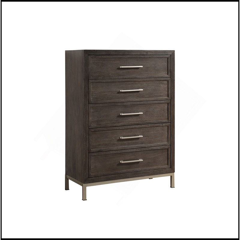 Commode à 5 tiroirs Broomfield - Brun