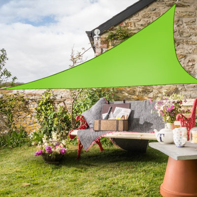 Drumraymond 3.6m x 3.6m x 3.6m Triangular Sun Shade Sail