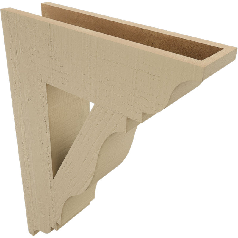 Support en bois de cèdre brut Funston Traditional, H 28 po x l 5,5 po x P 20 po