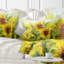 Coussin décoratif fleur de soleil brillant-932958611-932958612