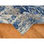 Tapis bleu nouvel âge en laine 8 pi 1 po x 10 pi Kafeel