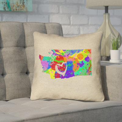 Coussin extérieur Katelyn Smith Washington Love