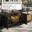 Ensemble modulaire de cuisine d'extérieur 5 pièces avec évier Armoire de rangement d'angle et stations de préparation mobiles-126304123-126304125