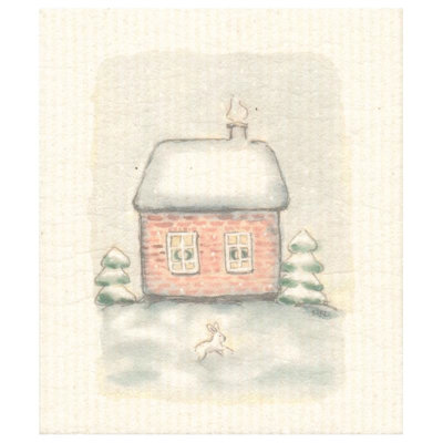 Linge Winter House avec lapin