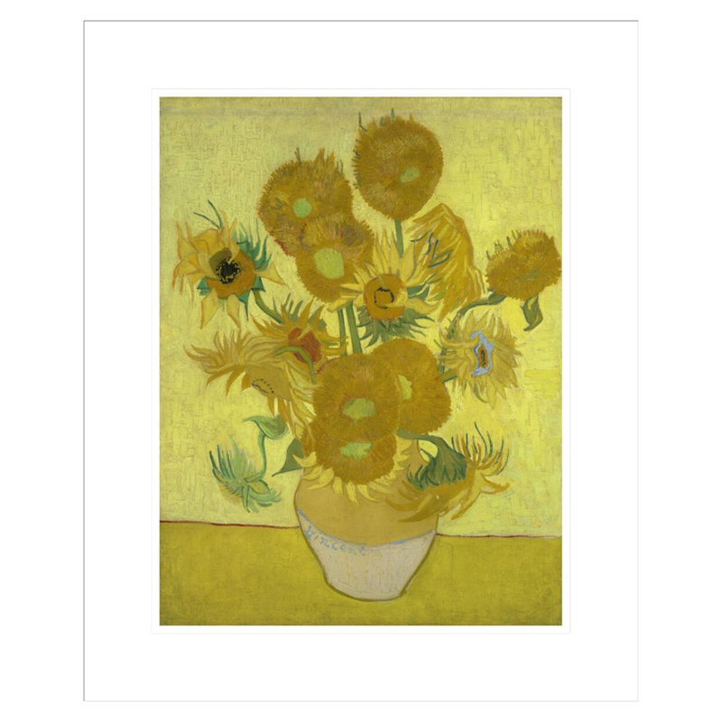 Tournesols par Vincent van Gogh, H 21,51 po x l 17,75 po