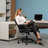 Remaya PU Leather Height Adjustable Office Tesk Chair With Comfy Lumbar Support -760444174
