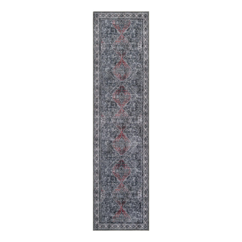 Meguel Performance Chenille Geometric Indoor Rug, Runner 2'7" x 10'