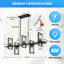 Luminaire suspendu pour îlot de cuisine 5 lumières-2010191685