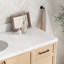 Meuble-lavabo à simple cuve ARIEL Kelly 60 avec comptoir en quartz de Carrare-99405127