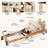 Pilates Reformer Machine, 97" L Foldable Studio Grade Pilates Equipment for Gym and Home, Oak Wood Pilates Reformer with Versatile Reformer Accessories