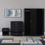 Maybery 3 Piece Bedroom Set (1 Drawer Bedside Chest, 5 Drawer Chest, 3 Door Wardrobe), (5)-1426287034
