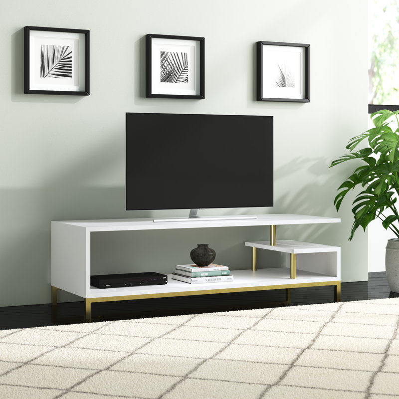 Antina TV Stand for TVs up to 50", Black/Oak