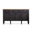 Buffet rétro en bois massif noir