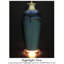 Lampe de table bleue 31 po USB