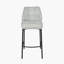 Enya Upholstered Counter Stool with Metal Frame