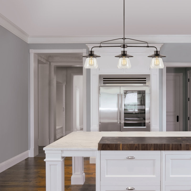 Mingua 3 - Light Kitchen Island Pendant, Oil Rubbed Bronze