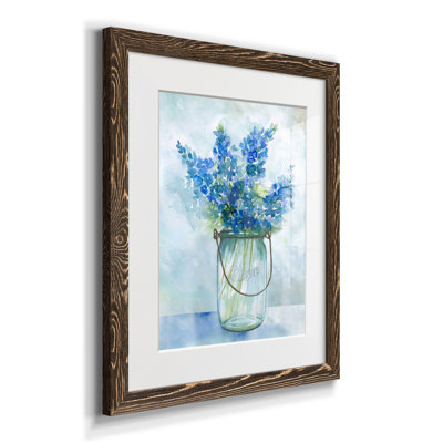Bluebonnets II - Cadre photo, reproduction d'art sur papier