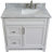 Safia 37'' Single Bathroom Vanity with Carrara Marble Top