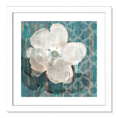 Crème de fleur - peinture encadrée