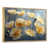 Toile avec cadre flottant or