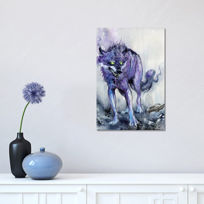 Fever Wolf 1 Piece Wrapped Canvas Painting