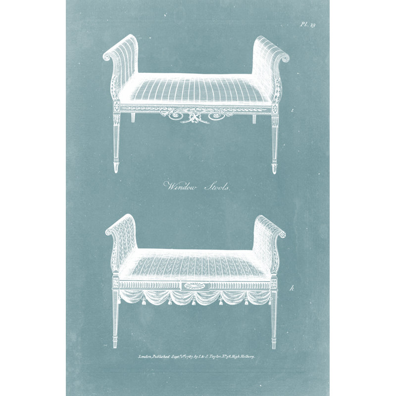 Conception pour un siège de fenêtre I, H 48 po x l 32 po x P 1,25 po