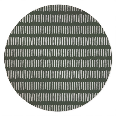 Fencing Rows Non-Slip Outdoor Rug