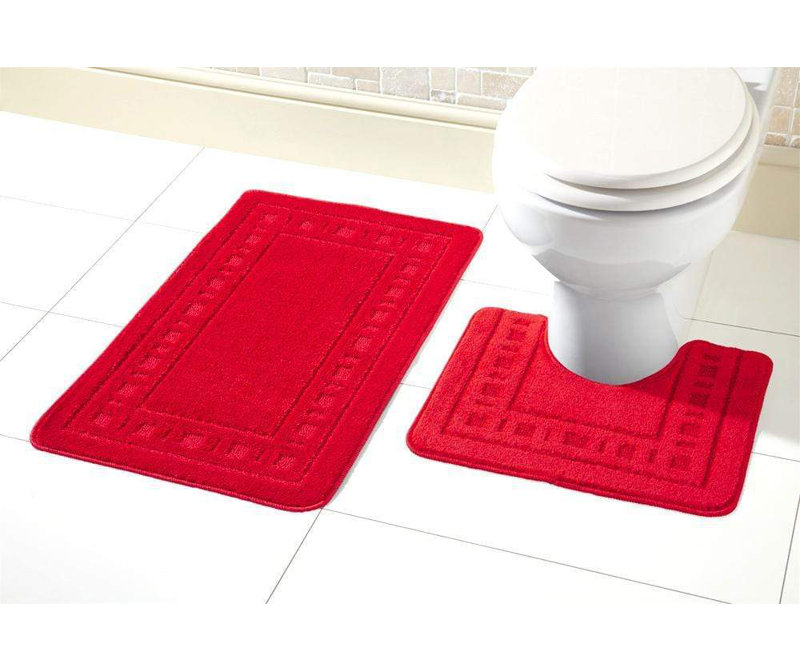 Non-Slip Bath Mat, Red