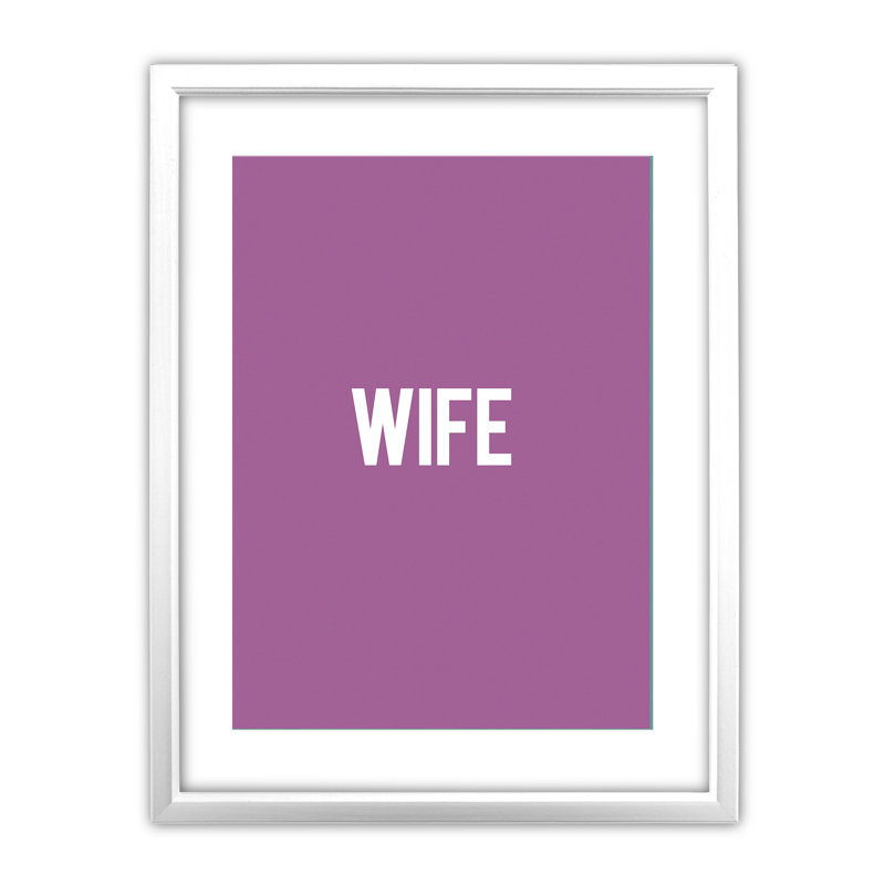 Single Picture Frame Print, White