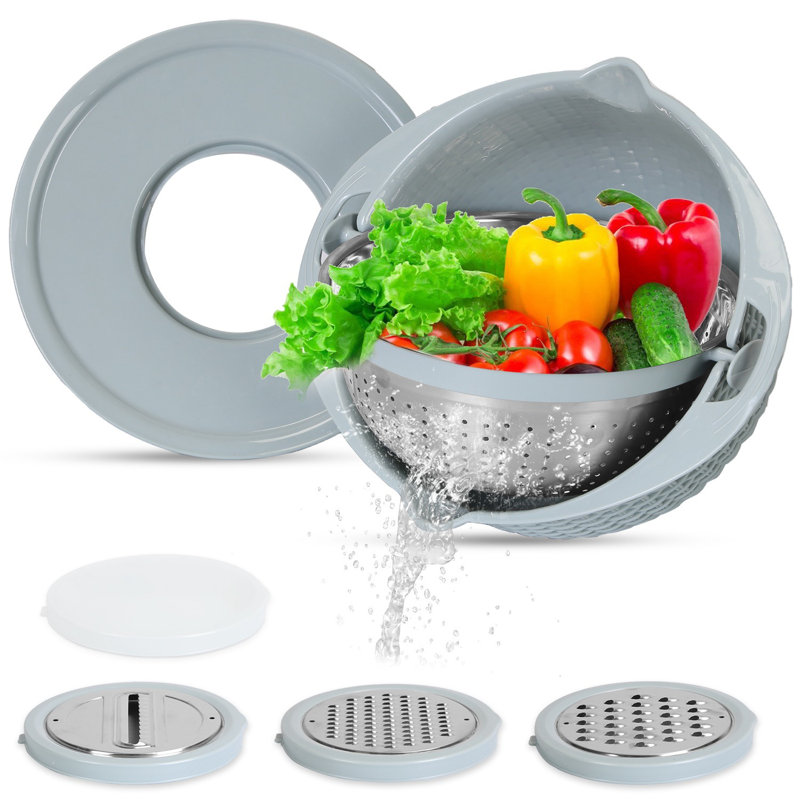 Stainless Steel Mixing Bowl, Blue
